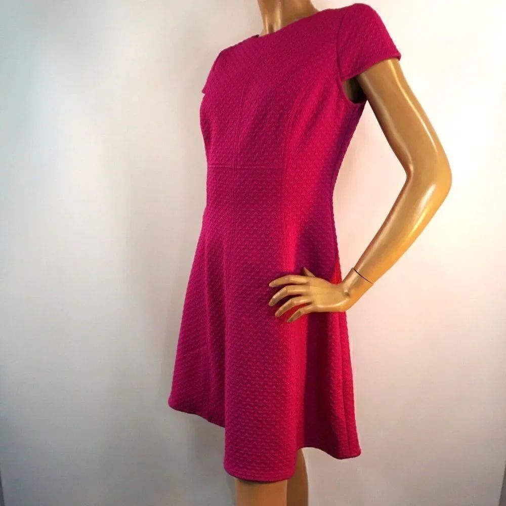 American Living Fit & Flare Dress In Pink Women Size 8